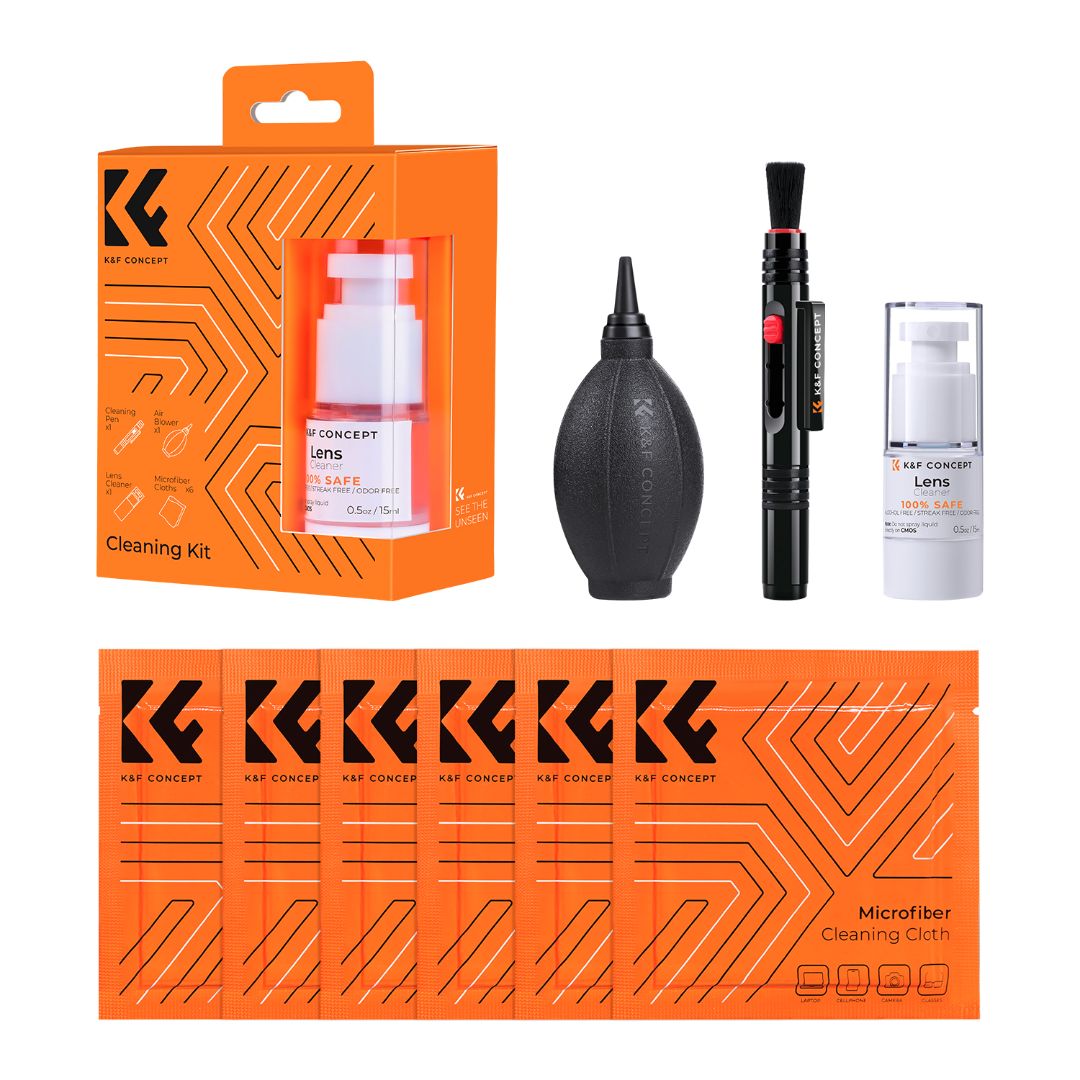 K&F Concept 4u1 Cleaning set (olovka,pumpica,6x mikrofiber krpcia,tečnost za čišcenje) SKU.1618 - 1